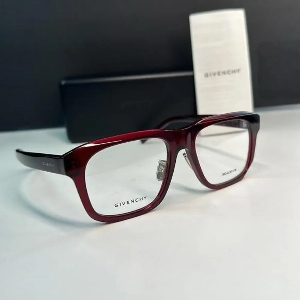 Givenchy GV50053F Shiny Bordeaux Designer Glasses for Men - Bold Style